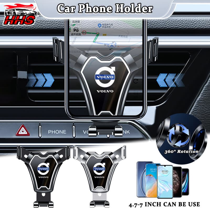 Suporte Para Telefone Carro Volvo 360 ° Rotação Do Auto Celular Gravidade Montagem XC60 S60 S80 XC90 V60 XC40 C40 EX30