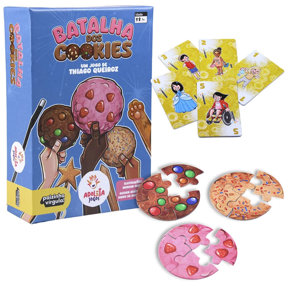 Jogo De Tabuleiro Batalha Dos Cookies Educativo Em Família Monte O Seus Cookie Adoleta