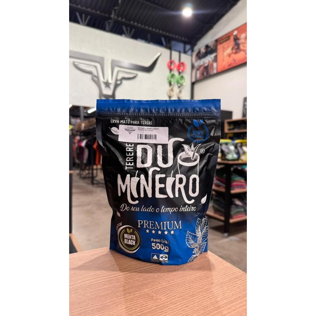 ERVA MATE TERERÉ DU MINEIRO PREMIUM MENTA BLACK