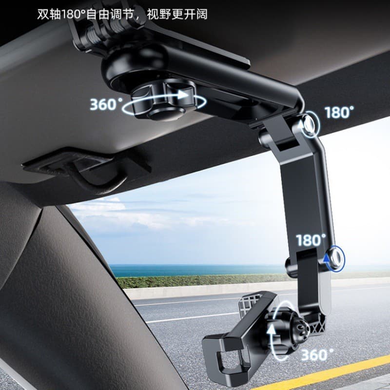Suporte para celular com fixação no quebra-sol do carro, suporte universal para automóvel, suporte multifuncional para n