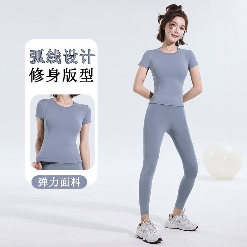 ** Roupas de yoga femininas esportivas roupas de Fitness collants correndo suor-absorvente roupas de secagem rápida mais