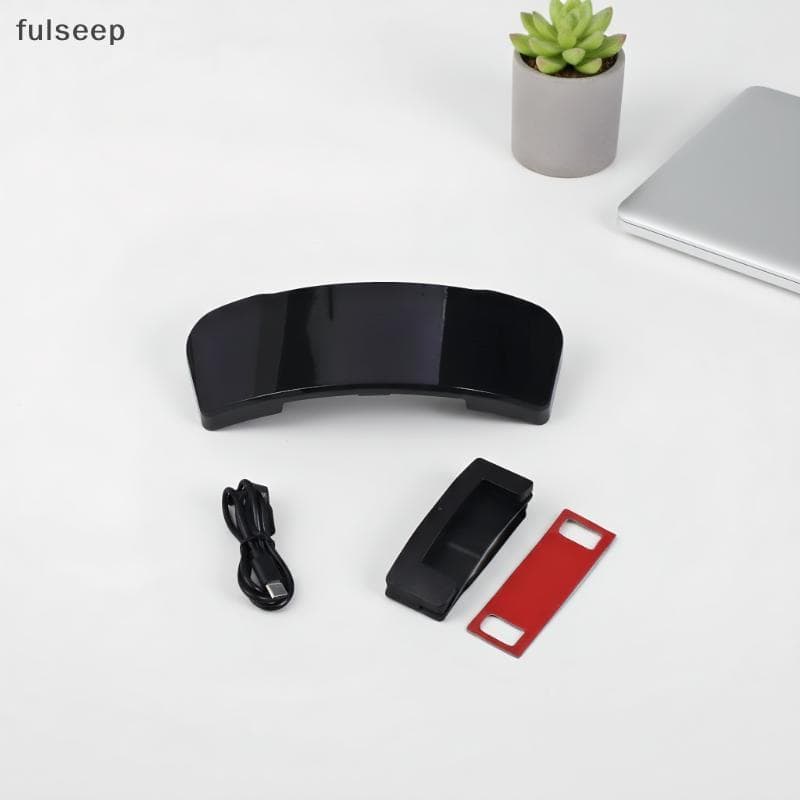 [fulseep] Luz De Advertência Para Capacete De Motocicleta , Display Led Noturno , Traseira , Acessórios Moto DIY BR