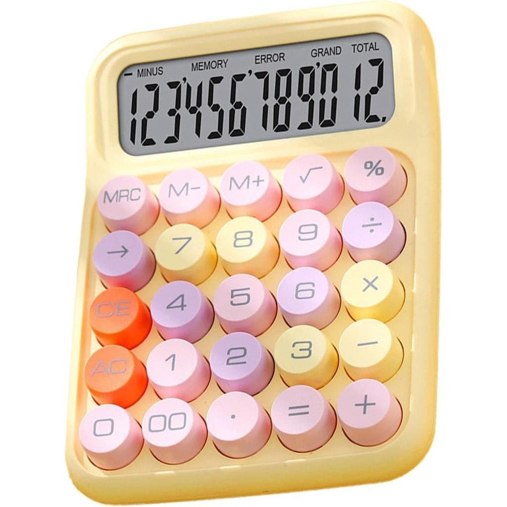 Calculadora com Teclado Mecânico Eletrônico Colorido, Teclado Numérico e Funções Científicas, Aumenta o Estilo e a Efici