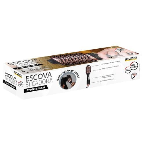 Escova Secadora Cabelo Profissional Bivolt 1300W Pratica Rapida Modeladora Volumizadora
