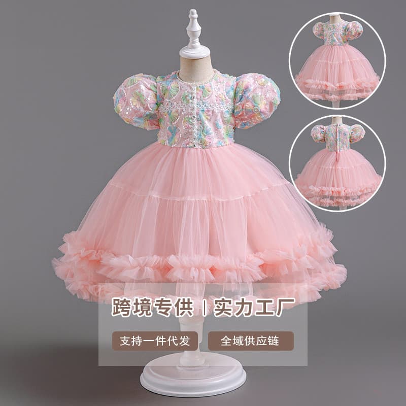 Crianças roupas do bebê menina aniversário flor menina vestido menina Piano tutu saia do bebê crianças vestido de prince