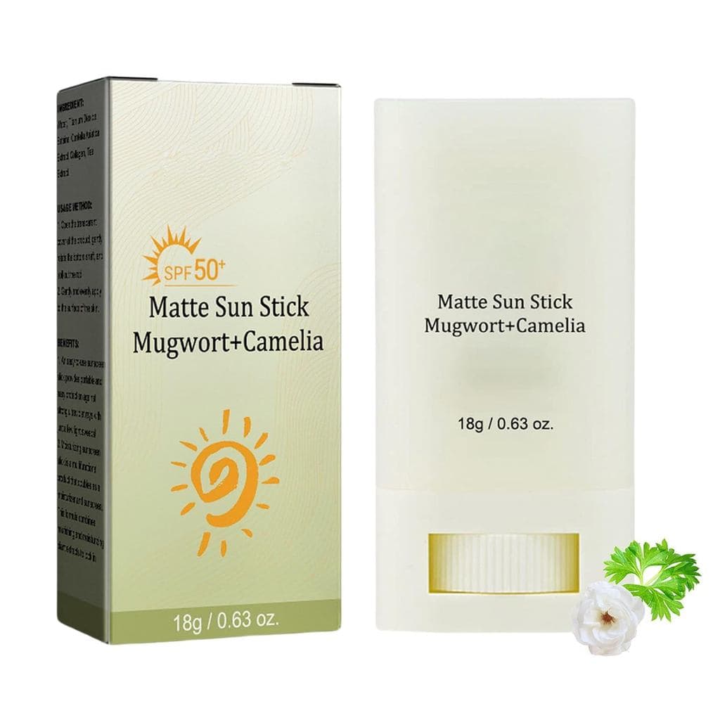 Protetor Solar em Bastão Matte com Artemísia e Camélia, Tamanho Viagem, Protetor Solar Sólido Matte SPF 50, Proteção de 