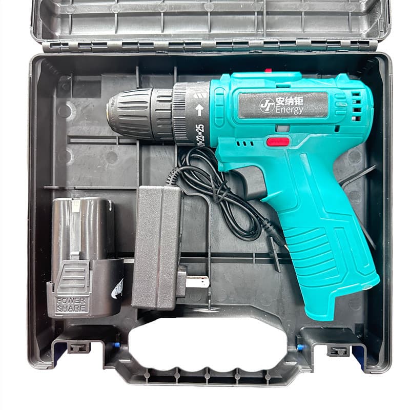 Conjunto de Furadeira de Lítio Multifuncional de Alta Potência 18V para Uso Doméstico, Parafusadeira, Furadeira Portátil