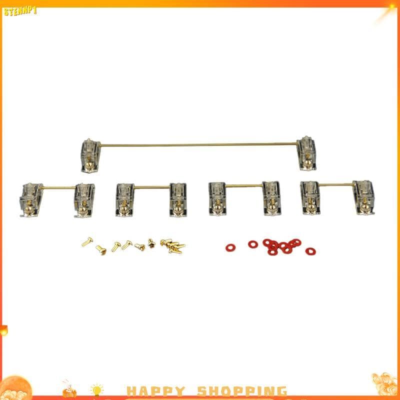 Brj35pcs Transparente Banhado A Ouro Placa Montado Estabilizadores De Teclado De Montagem PCB Para Teclados Mecânicos