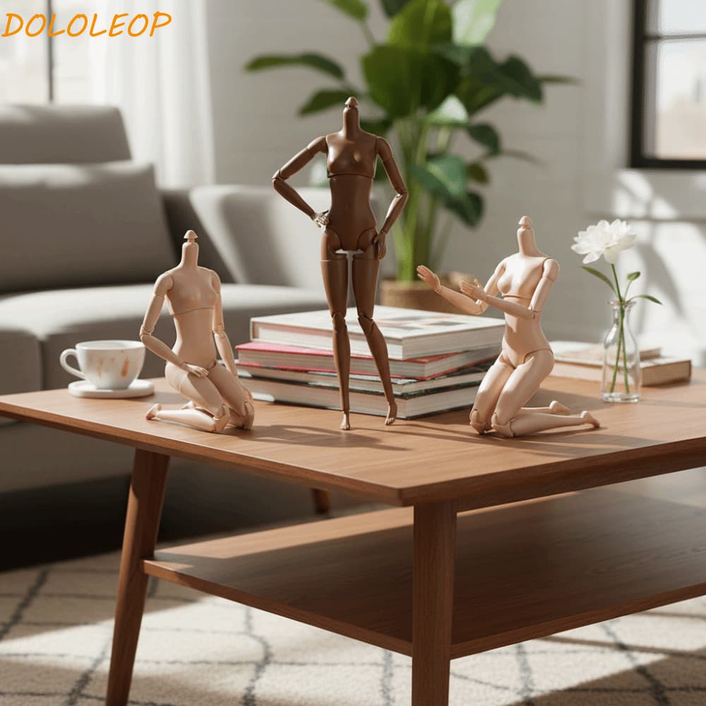 Bonecas BJD Nuas Articuladas , Boneca Sólida Móvel Super Modelo , Corpo De Figura De Ação Corporal Muscular Multifuncion