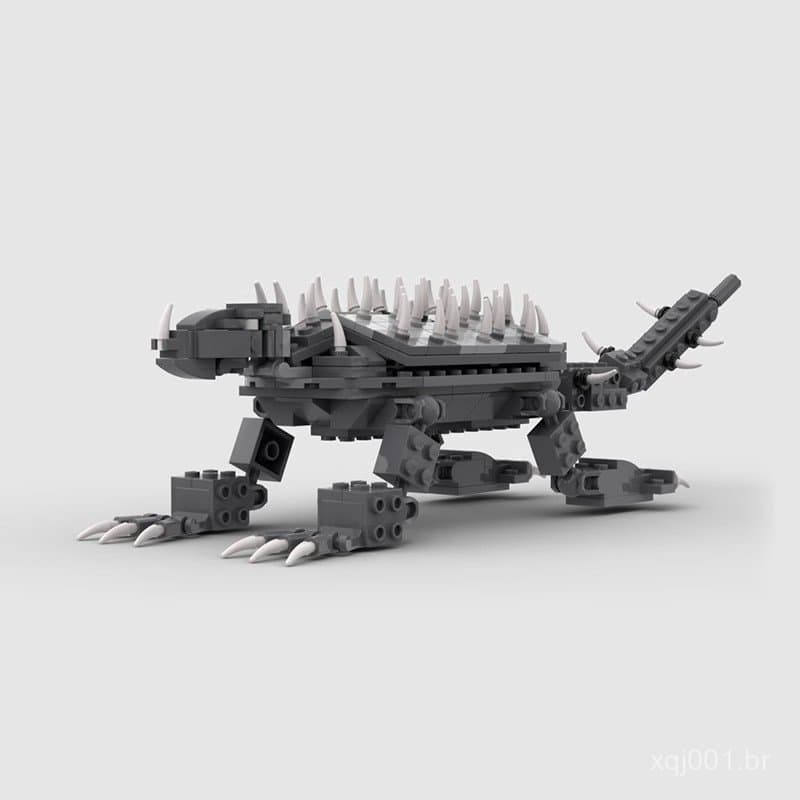 Blocos de montar MOC compatíveis com LEGO 45177 Ankylosaurus, um monstro gigante do tipo Ankylosaurus, presente criativo