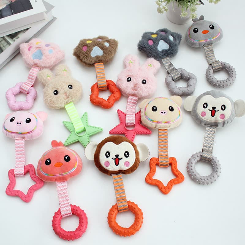 Brinquedo para cachorro TPR voz borracha brinquedo de pelúcia filhote de cachorro Molar resistente à mordida auto-feliz 
