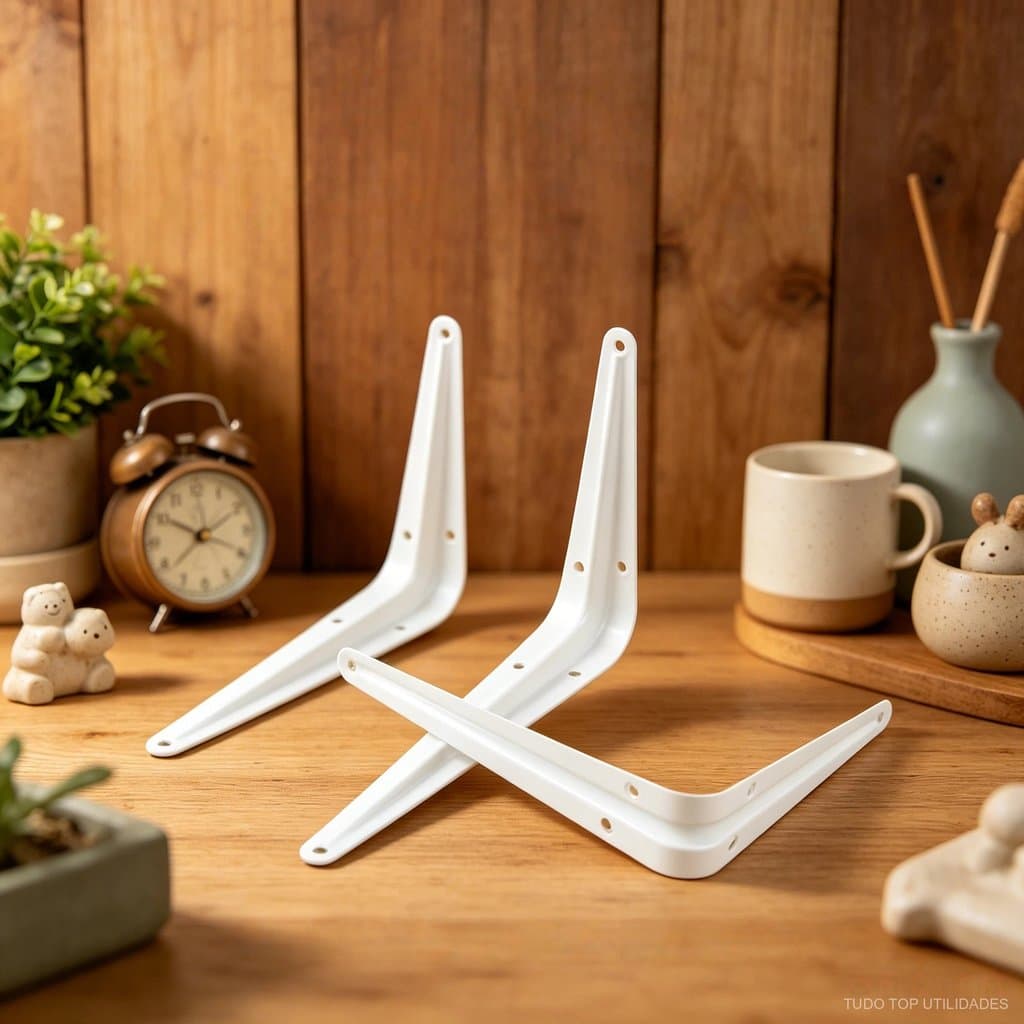 5/6/7 Pcs Suporte Triangular De Parede Apoio Firme Para Prateleiras Medida  Polegadas Casa E Comércio