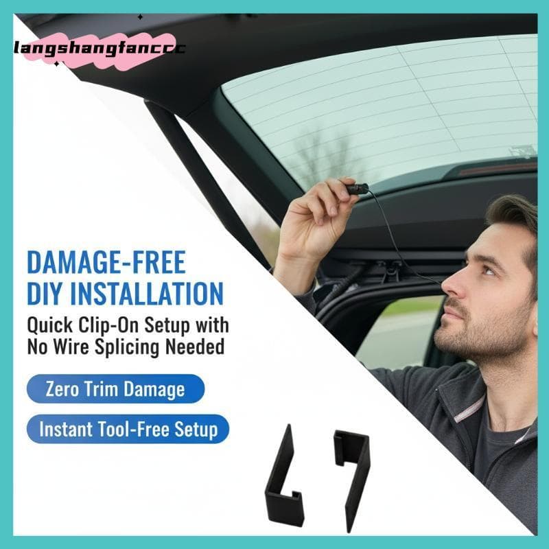 [LANGC] 2 Peças Clipe De Montagem De Câmera Traseira Resistente Durável Gravador De Carro Fixação Acessório Braet Para M
