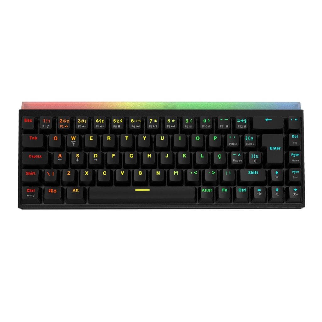 Teclado Mecânico 60% Pcyes Shiyan Black Vulcan Rgb - Switch Blue - Tpshbvbl