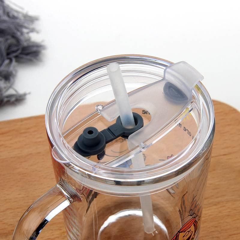 Copo de leite infantil de vidro com escala, copo de café da manhã com escala, copo de leite em pó para fabricação de cer