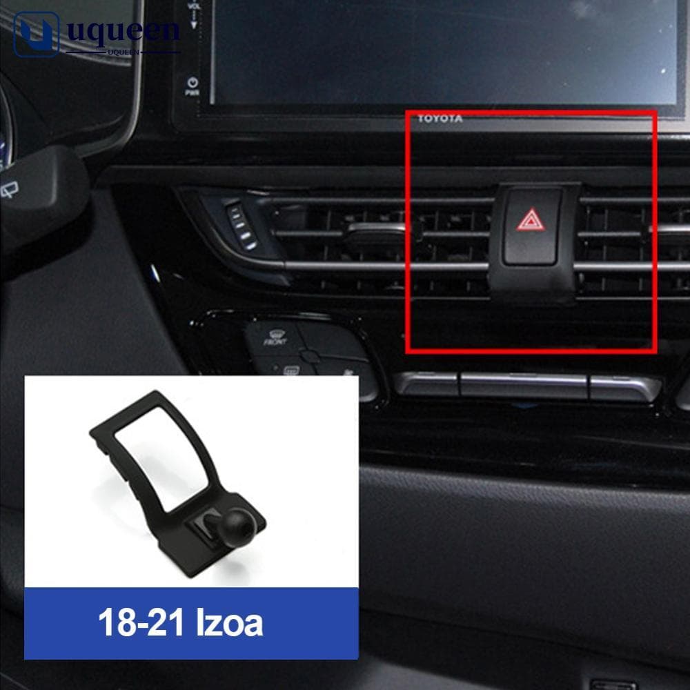 UQUEEN Suporte De Telefone Para Carro Montagem Dedicado Base Fixa Automóvel Toyota Prado Camry Corolla RAV4 Vios Sienna 