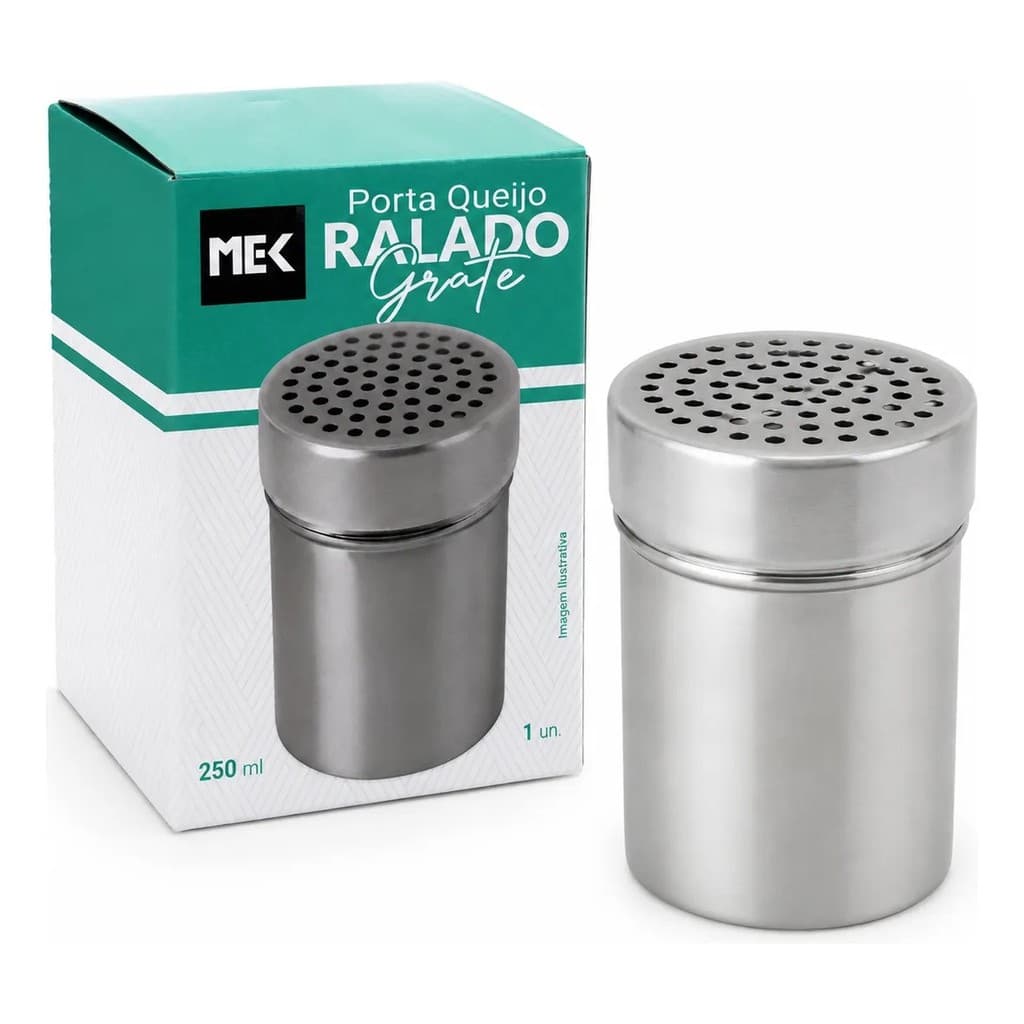 Porta Queijo Ralado Inox Orégano Tempero Sal Condimentos Queijeira Sal Polvilhador Pimenta Do Reino Pote Condimentos