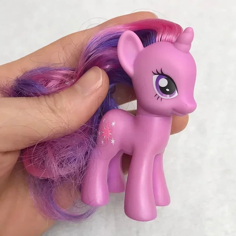 M L My Little Pony Twilight Sparkle Boneca de Anime e Desenho Animado, Boneca Fofa, Modelo Articulado, Colecionável, Orn