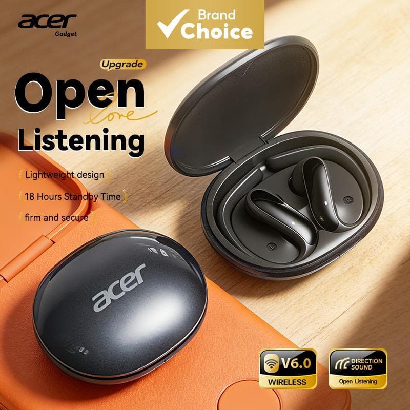 Fones de ouvido Acer OHR718, fones de ouvido, fones de ouvido Bluetooth tipo C com microfone, peça auricular, chip