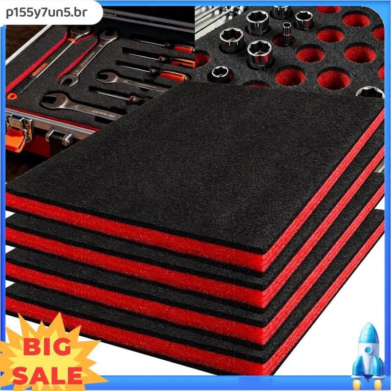 Caixa De Ferramentas Espuma 16x12x1 Polegada 4 Pacote , Folhas De Almofada De Forros Para Caso Duro Inserções De Armazen