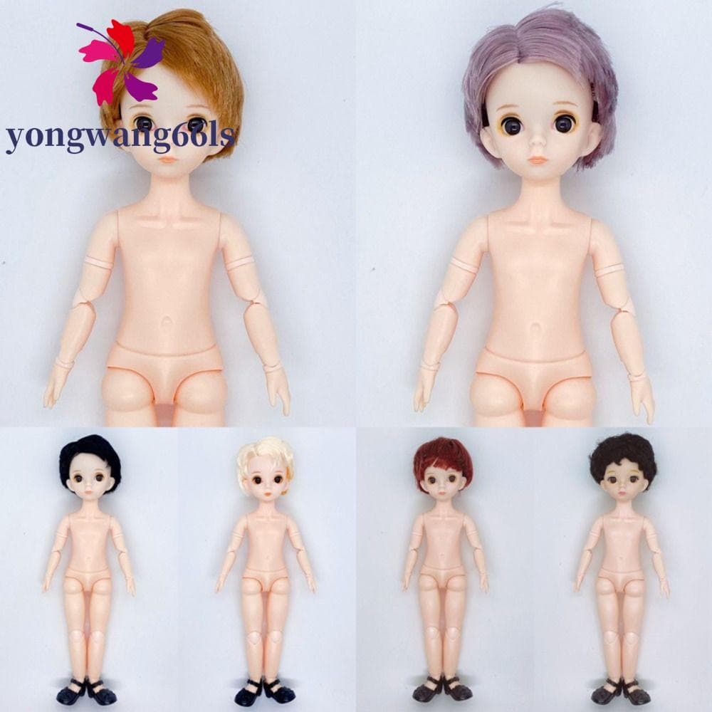 YONGWANG Meninos Bonecas Brinquedo , Vestir Olhos 3D 1/6 Boneca Bjd , Giratória Articulada 12 Polegada 30cm Articulações