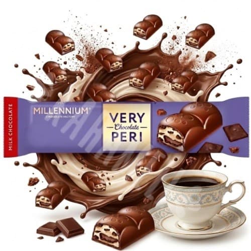 Chocolate Cookies Very Peri Millennium 32g - Importado Polônia