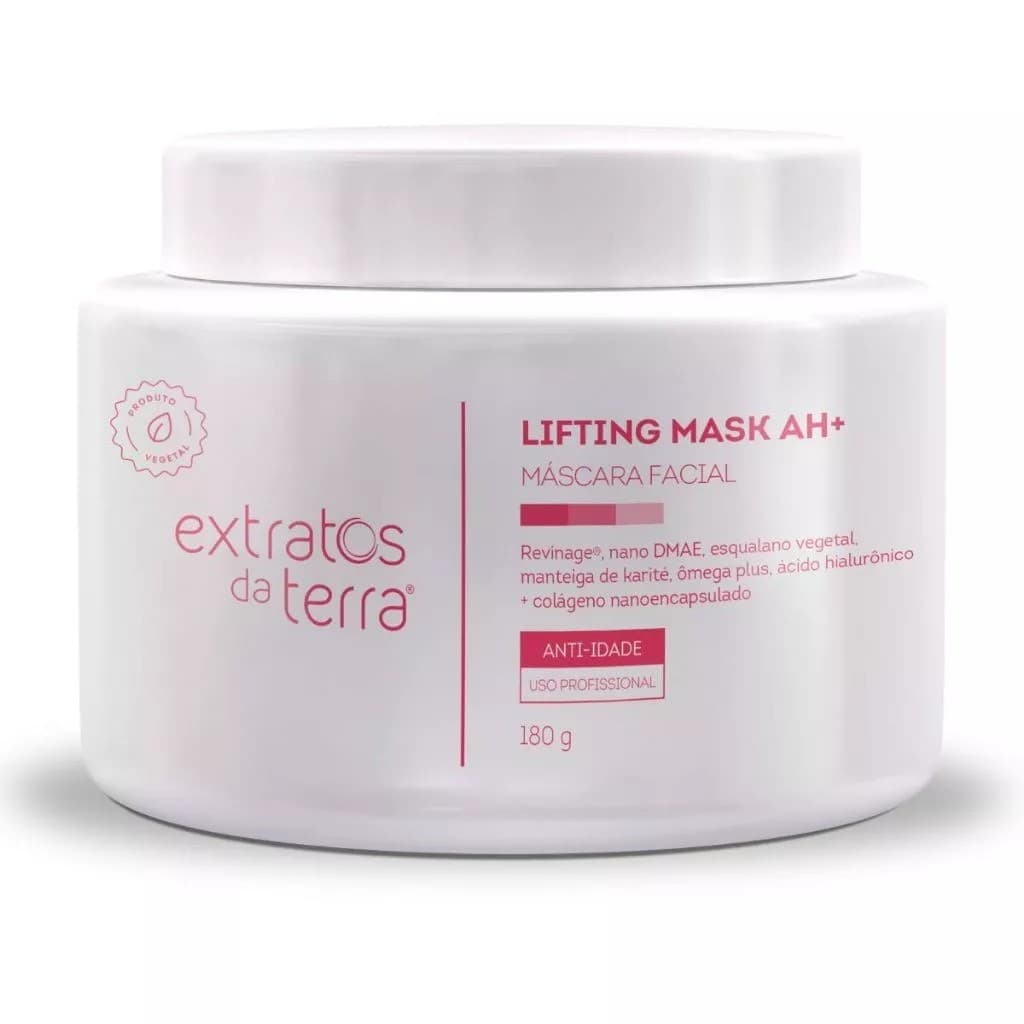 Lifting Mask AH+ Extratos da Terra Máscara Facial Anti-Idade 180g