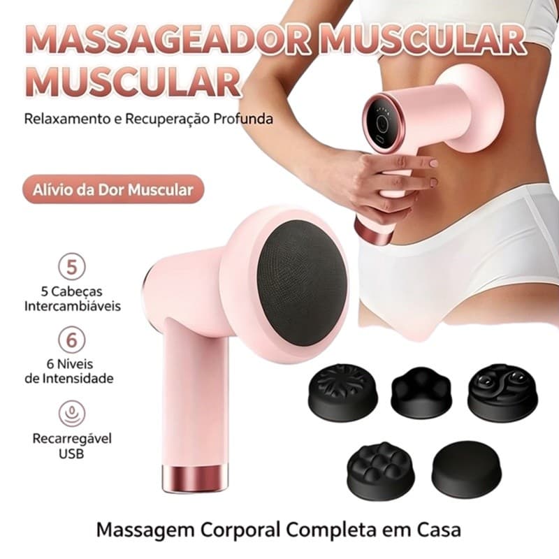 Massageador Corporal Elétrico Sem Fio Redutor De Medidas Drenagem Linfática Reduz Celulite e Gordura Massagem airer