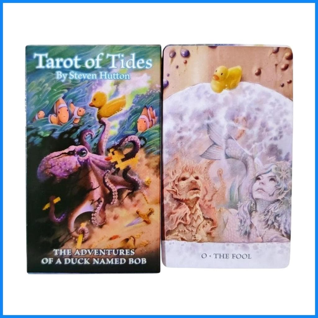 Portátil Tarô Pato Temático Deck Jogos De Tabuleiro Família Noite Jogo Para Mulheres Homens Reunião Férias huizomy