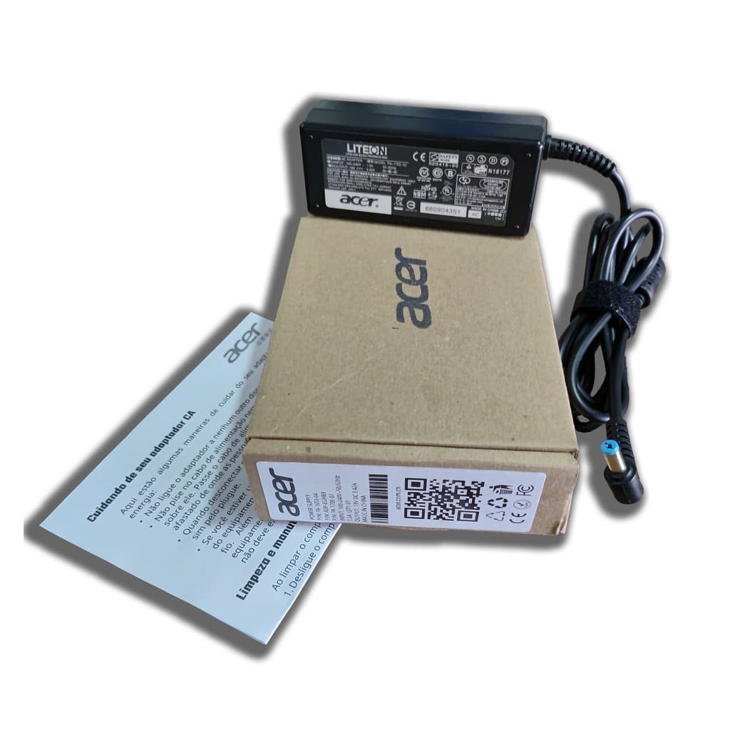 Fonte Para Notebook Acer 65w 3.42a Plug 5.5x1.7mm