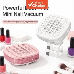 Coletor de pó para unhas mini, potente e silencioso, aspirador de pó para manicure, alimentado por USB, absorvedor de pó