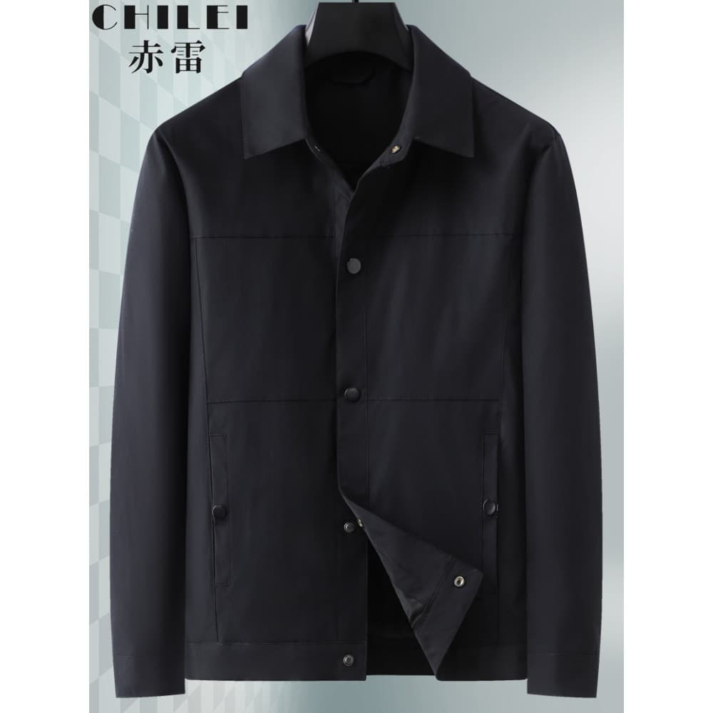 Primavera outono masculino lapela abotoado jaqueta Plus Size solto Casual jaqueta Bomber masculina cara gordo topo