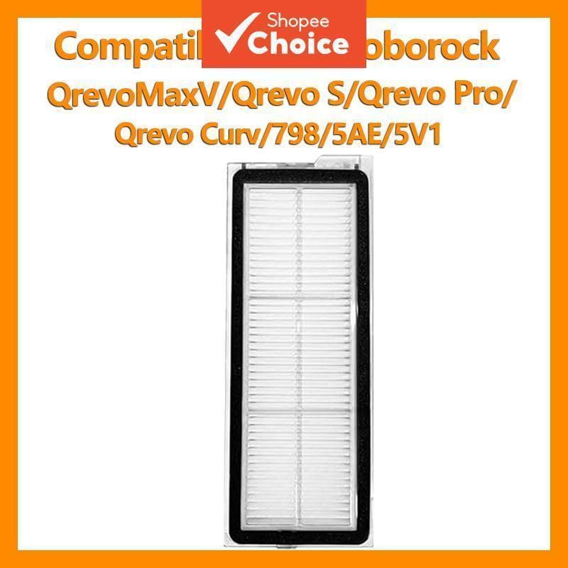 Filtros de pó de substituição compatíveis com Roborock Qrevo MaxV S Pro Curv 798 5AE 5V1 Aspirador de pó