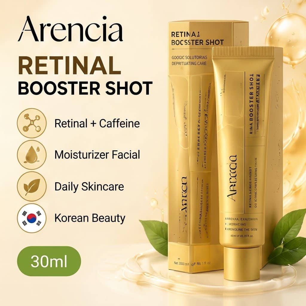 Arencia Retinal Booster Shot 30ml - Creme Facial Anti-Idade Firmador com Retinal e Cafeína