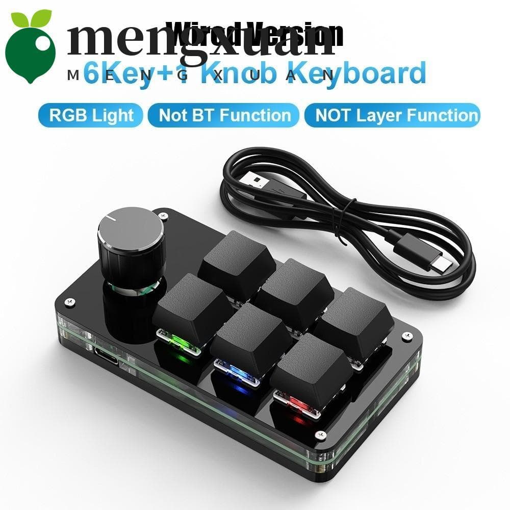 Mini Teclado De Programação Personalizado , Teclados Para Jogos Com Fio USB De 6 Teclas , Mecânico De Troca Quente De 1 