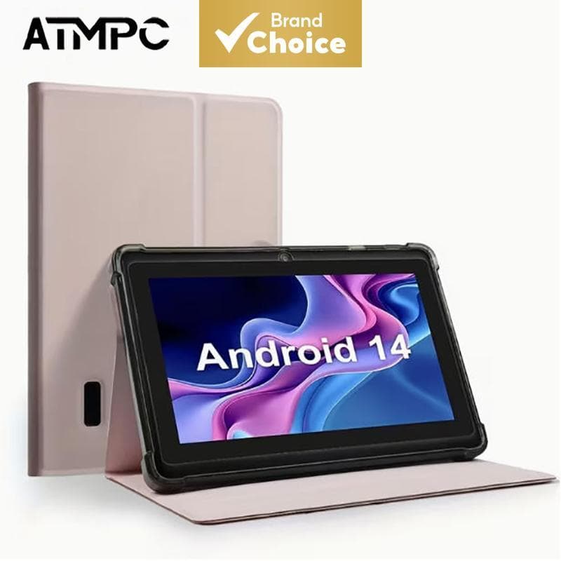 Tablet Android 14, 16 GB de armazenamento, 4 GB (2+2 expansíveis) de RAM, tela IPS HD de 1024×600, processador MediaTek