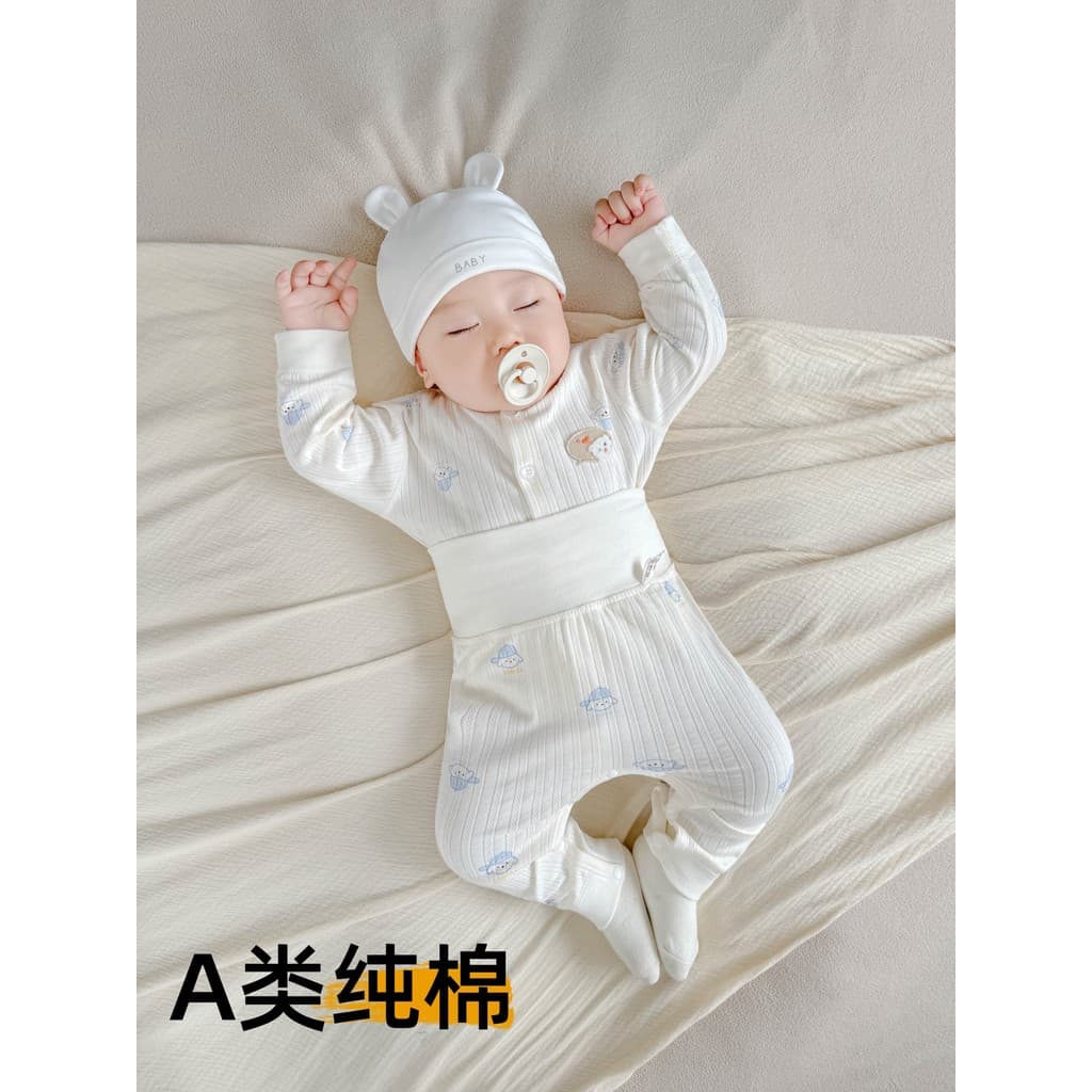Roupas de bebê roupas de bebê puro algodão outono inverno bebê menina Split pijamas Close-Fitting roupa interior térmica