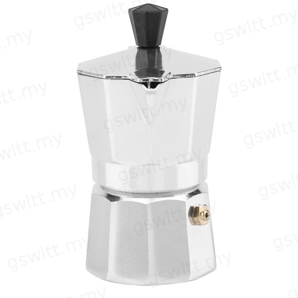 Panela GSWLTT Moka , Cafeteira Expresso Prateada Tamanho 1 Xícara , Fácil De Usar , Alumínio Com Capacidade De 50mL , Má