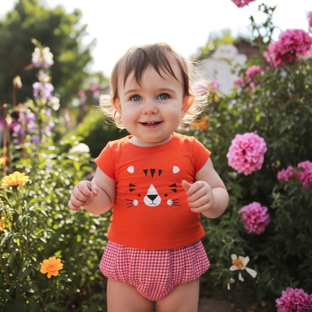 Roupas de bebê meninas roupas infantis verão xadrez puro algodão bebê menina camiseta Briefs ins versão coreana dos dese