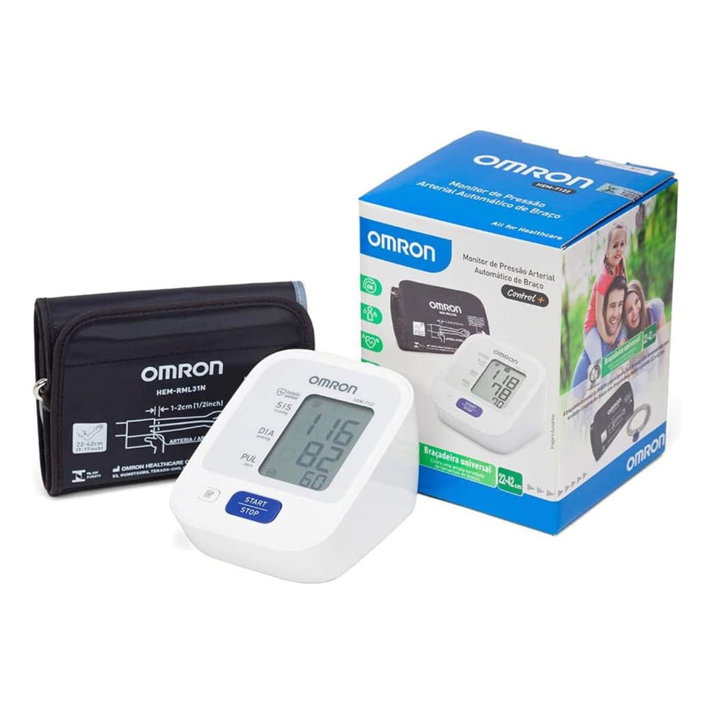 Aparelho de Pressão  Arterial de Braço Automático Omron HEM-7122 Control+