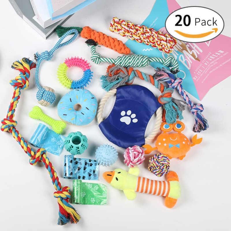 Conjunto De Brinquedos Para Mastigar Cachorro , Corda De Algodão Animais De Estimação , Brinquedo Durável Alívio Do Tédi
