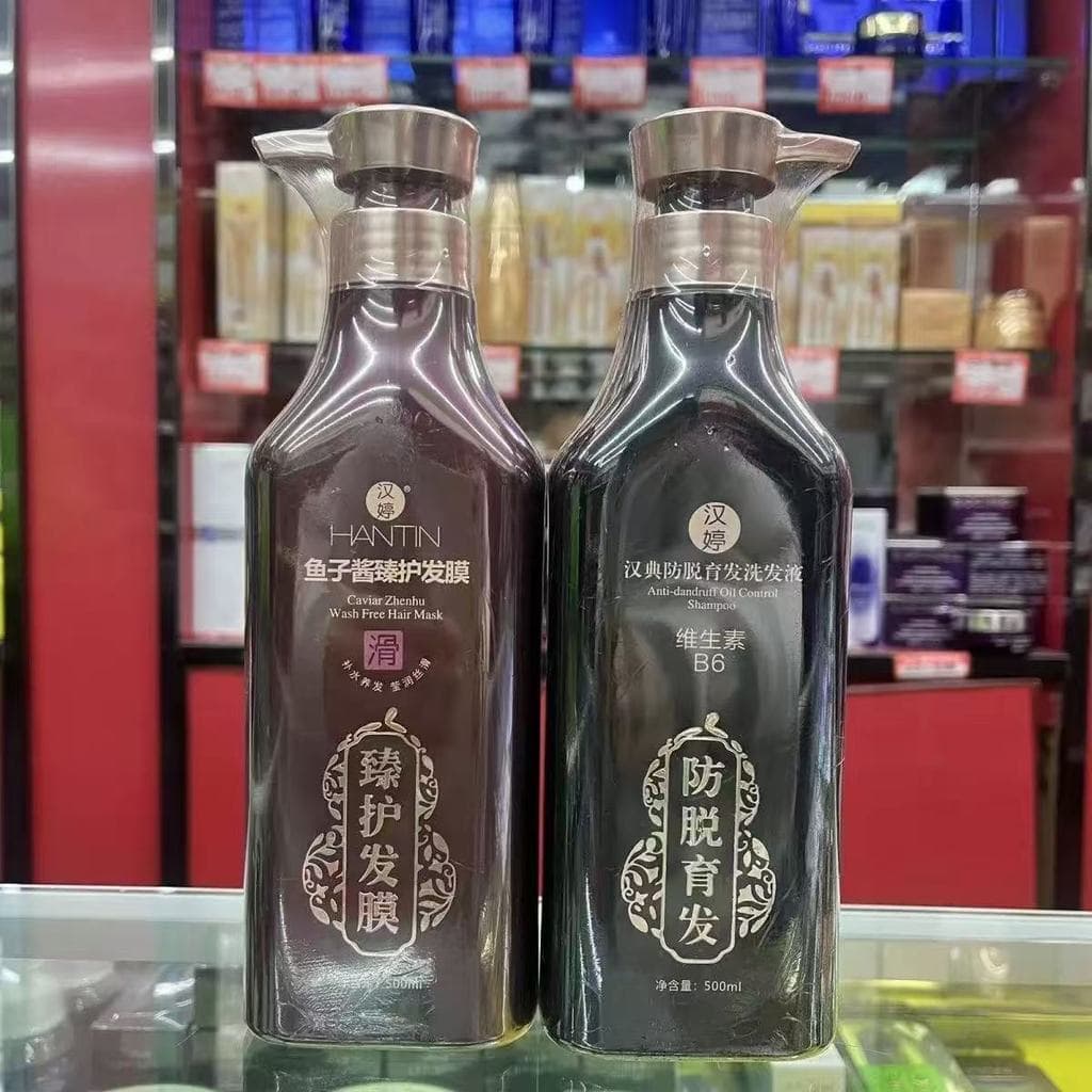 500ml Henting Shampoo Chinês Shampoo Shampoo Calmante Refrescante Fofo Seco Cabelo Crespo Hidratante