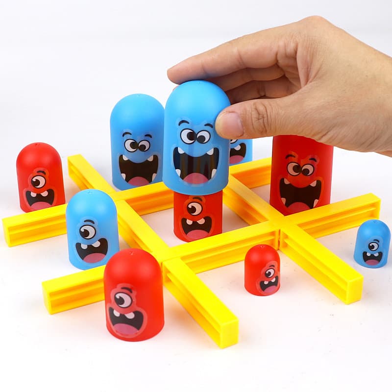 Crianças Brinquedo Tic Tac Toe Grande Comer Pequeno Gobble Jogo De Tabuleiro Pai-Filho Brinquedos Educativos Interativos