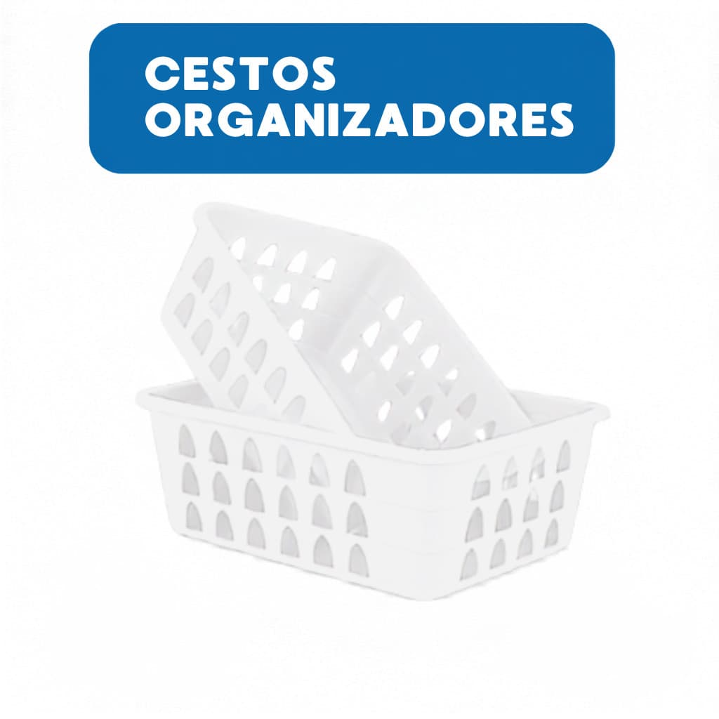 Cesto Organizador Branco Para Lavanderia Banheiro E Cozinha