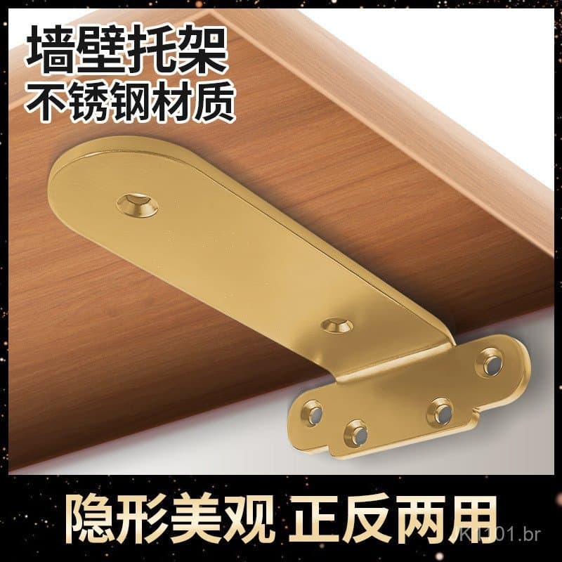 Suporte de parede triangular para prateleira, estante de suporte de carga, fixador de suporte de prateleira de ferro ang