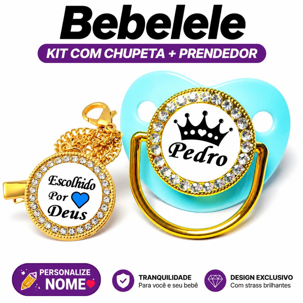 Chupeta plana para bebê, personalizada com nome/foto, inclui prendedor/prendedor de chupeta#357