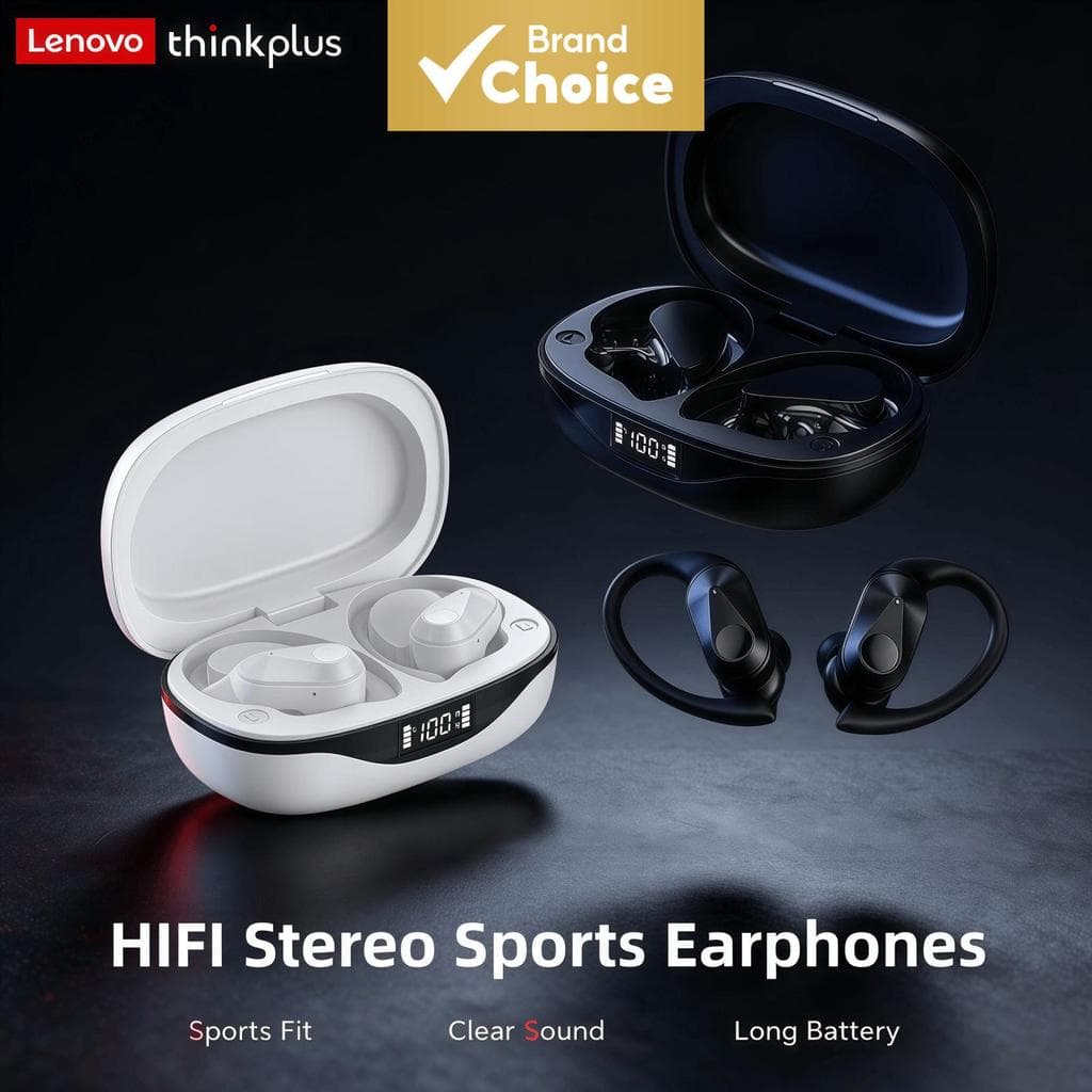 Fones de ouvido Lenovo LP75 Verdadeiros Fones Sem Fio À Prova D'água Fones de Ouvido Bluetooth HiFi Estéreo Fone de