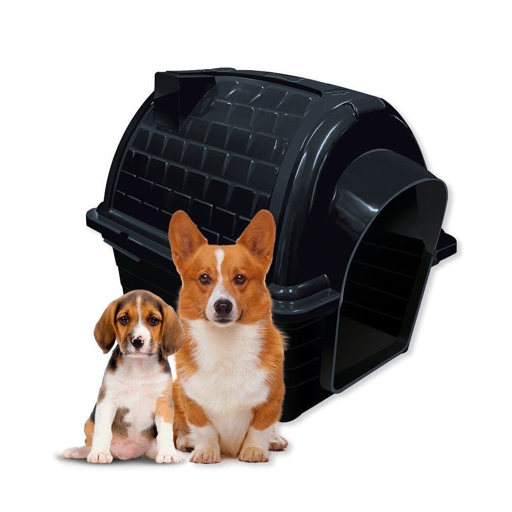 Casinha Pet Iglu N3 para Cachorro Preto (Pequeno/Médio)