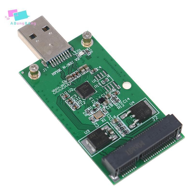 Abongbanghn 1Pc Mini USB 3.0 Para PCIE mSATA SSD Externo PCBA Conveter Placa Adaptadora Agradável