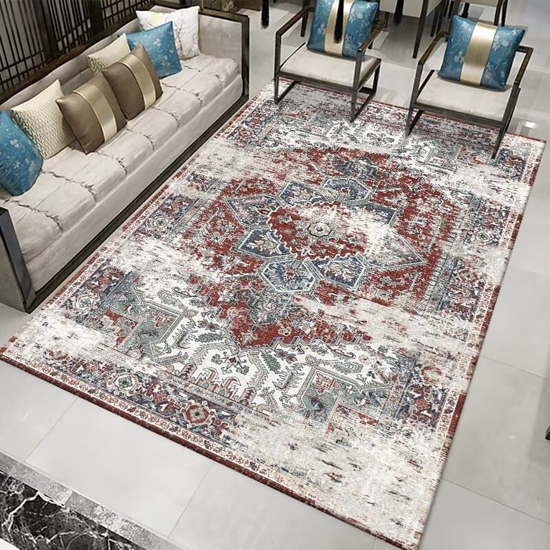 [Novo produto] tapete de sala de estar antiderrapante forro traseiro quarto não cai tapete desgastado, ultrafino para de